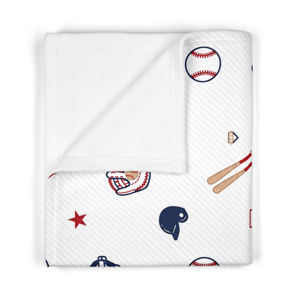 Thumbnail: Little Slugger Baby Fleece Blanket