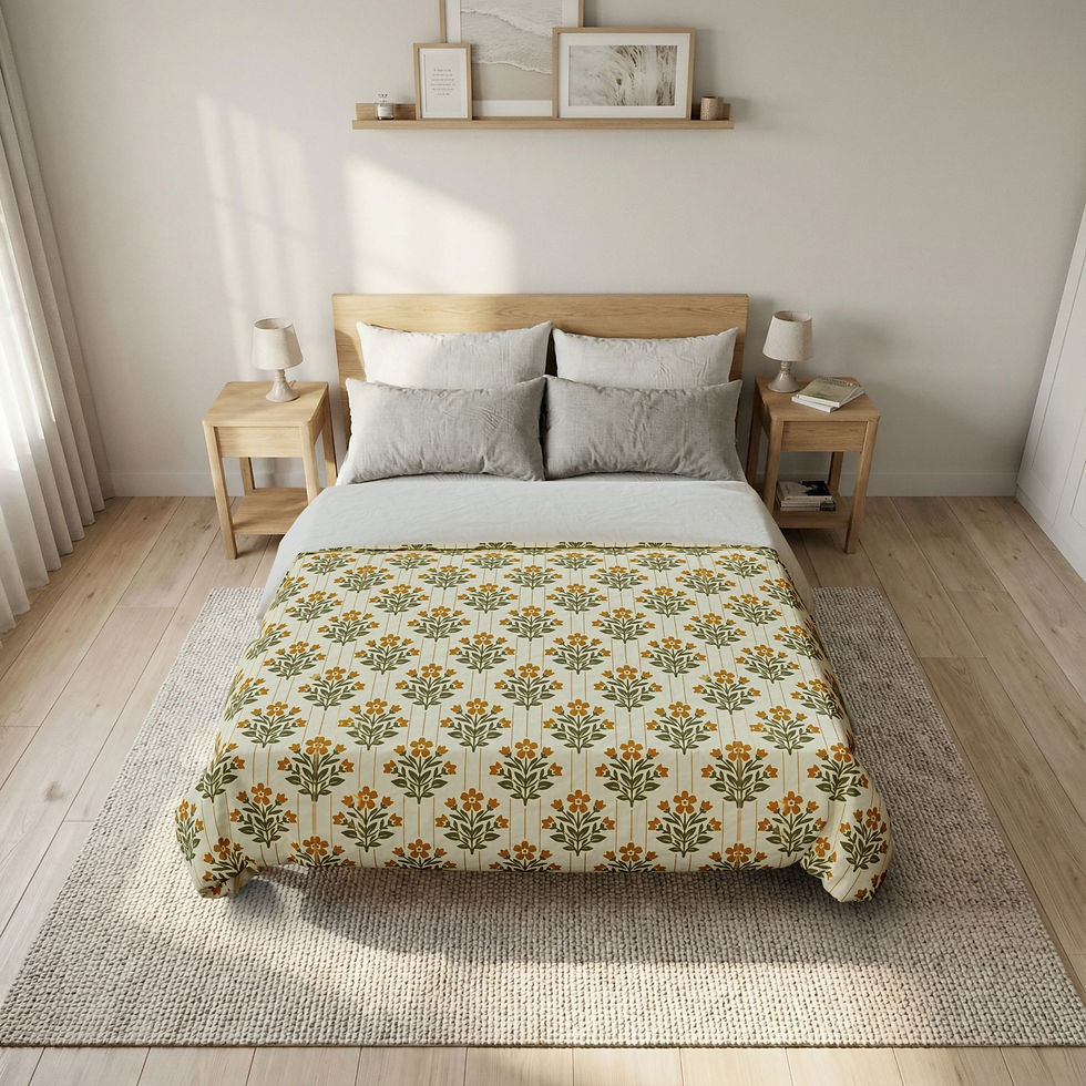 Thumbnail: French Country Marigold Cotton Duvet Cover