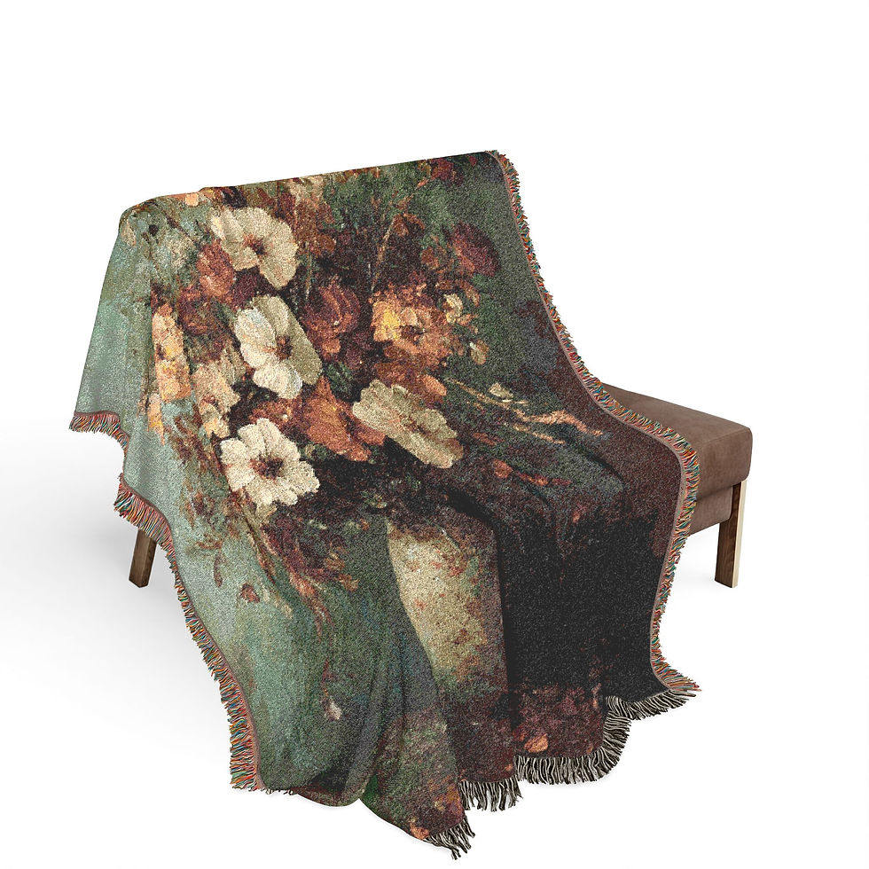 Thumbnail: Timeless Autumn Bouquet Woven Blanket