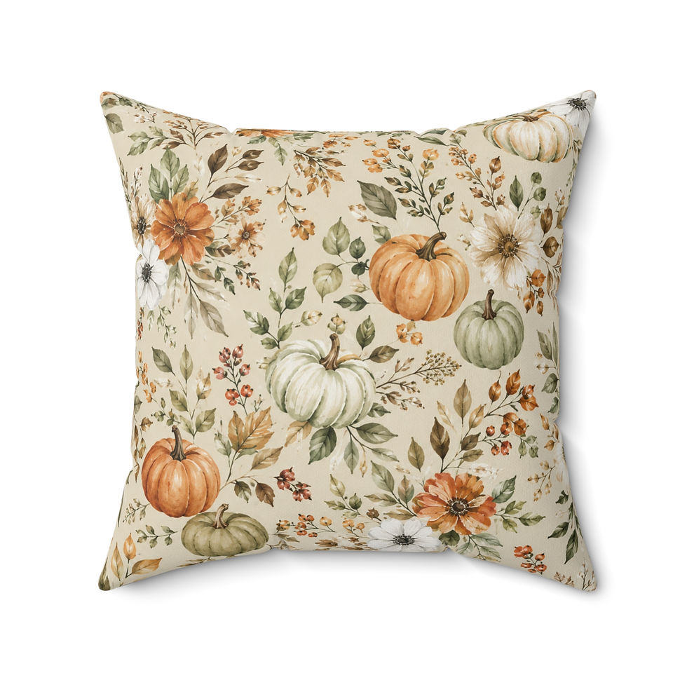 Thumbnail: Heirloom Harvest Faux Suede Fall Throw Pillow