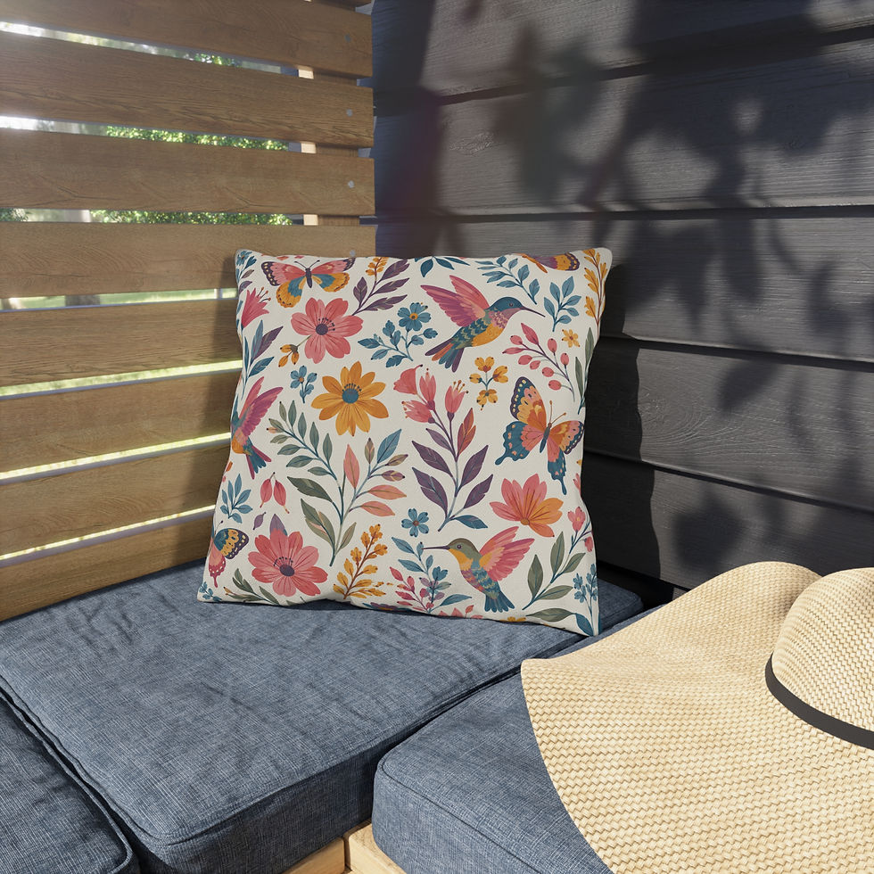 Thumbnail: Hummingbird Haven Outdoor Pillow 