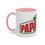 Thumbnail: Personalized Pizza Papa Todd's Accent Coffee Mug - 11oz & 15oz