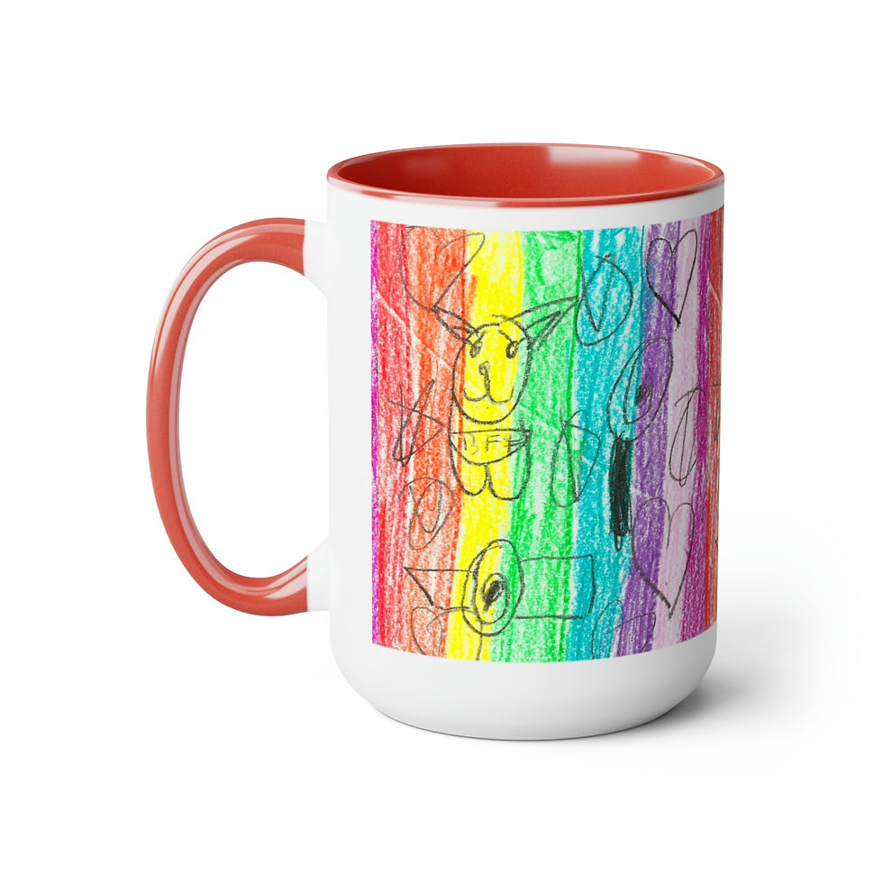 Thumbnail: Two-Tone Coffee Mugs, 15oz