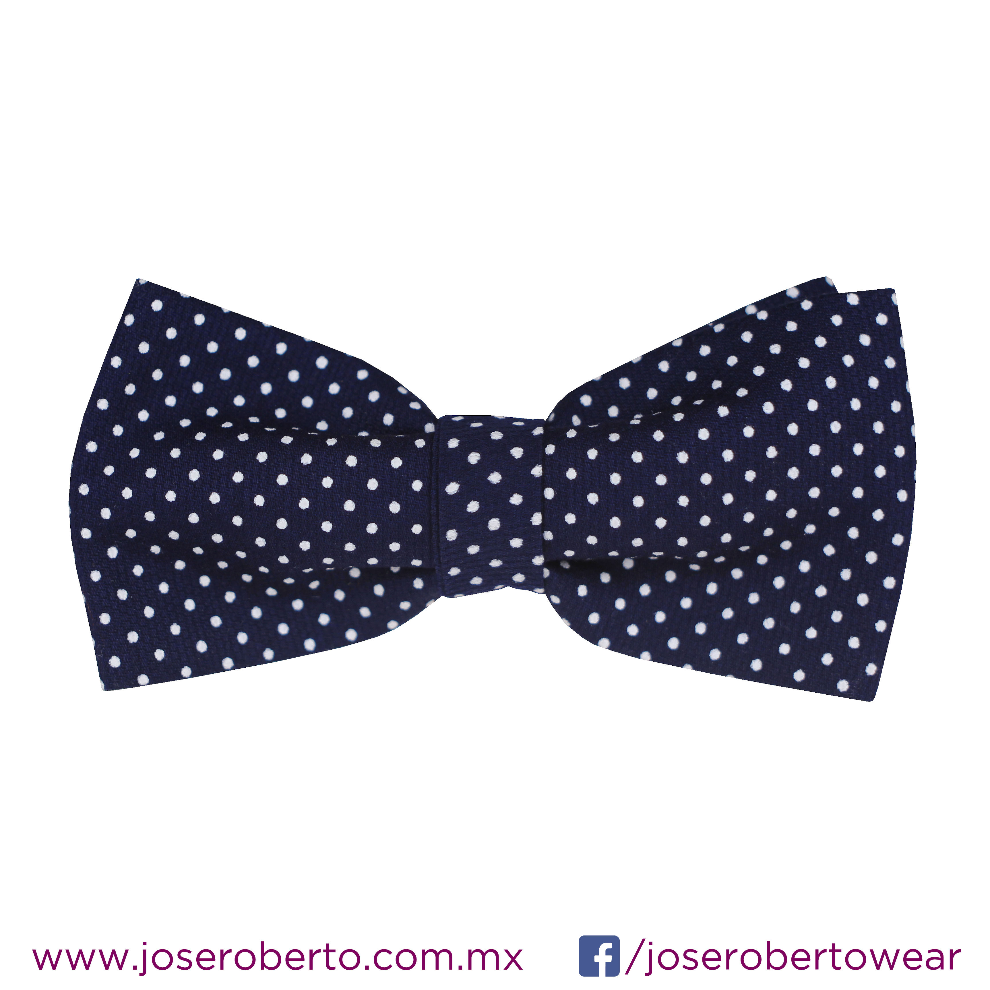 Algodón Azul Marino Lunares Blancos