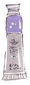 Purple Paint Tube Illustration