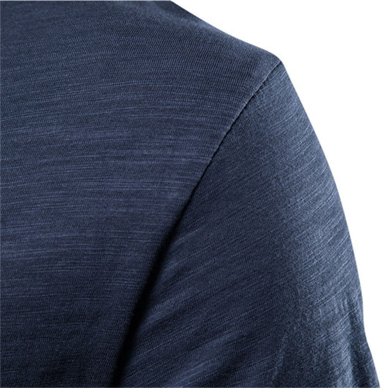 Miniatura: 100% Cotton Men T-shirt Casual Soft Fitness Summer Thin T-shirts Men's Home Clot
