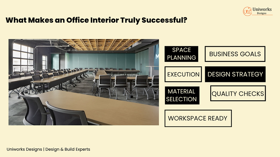 Beyond Beautiful Spaces: What Makes an Office Interior Project Truly Successful?