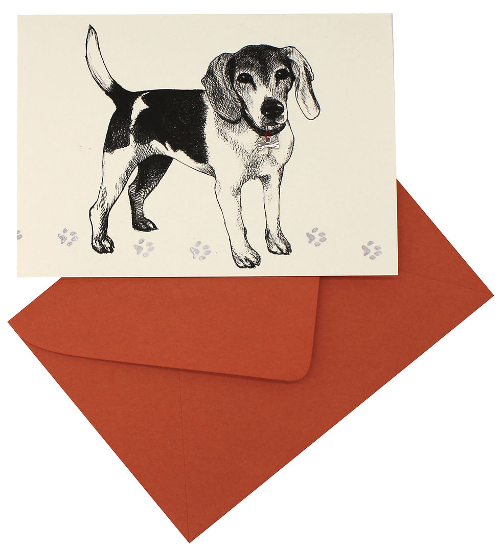 Thumbnail: Dog Prints Card