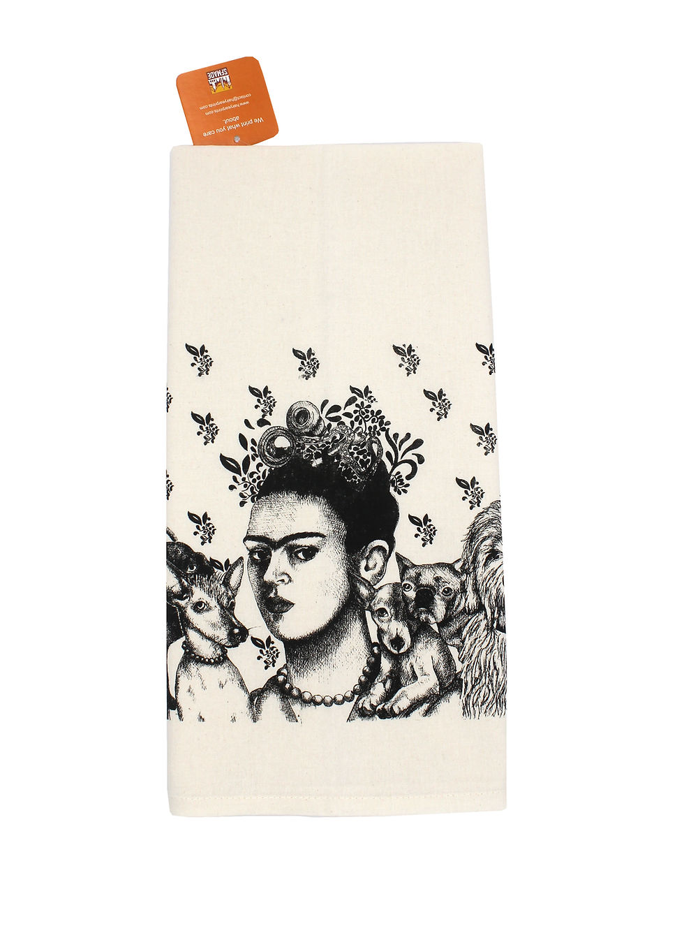 Thumbnail: Frida with Her Pack, Organic Tea Towel