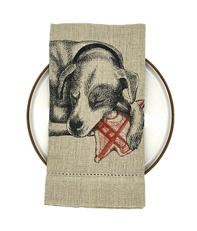 Dog Linen Napkins