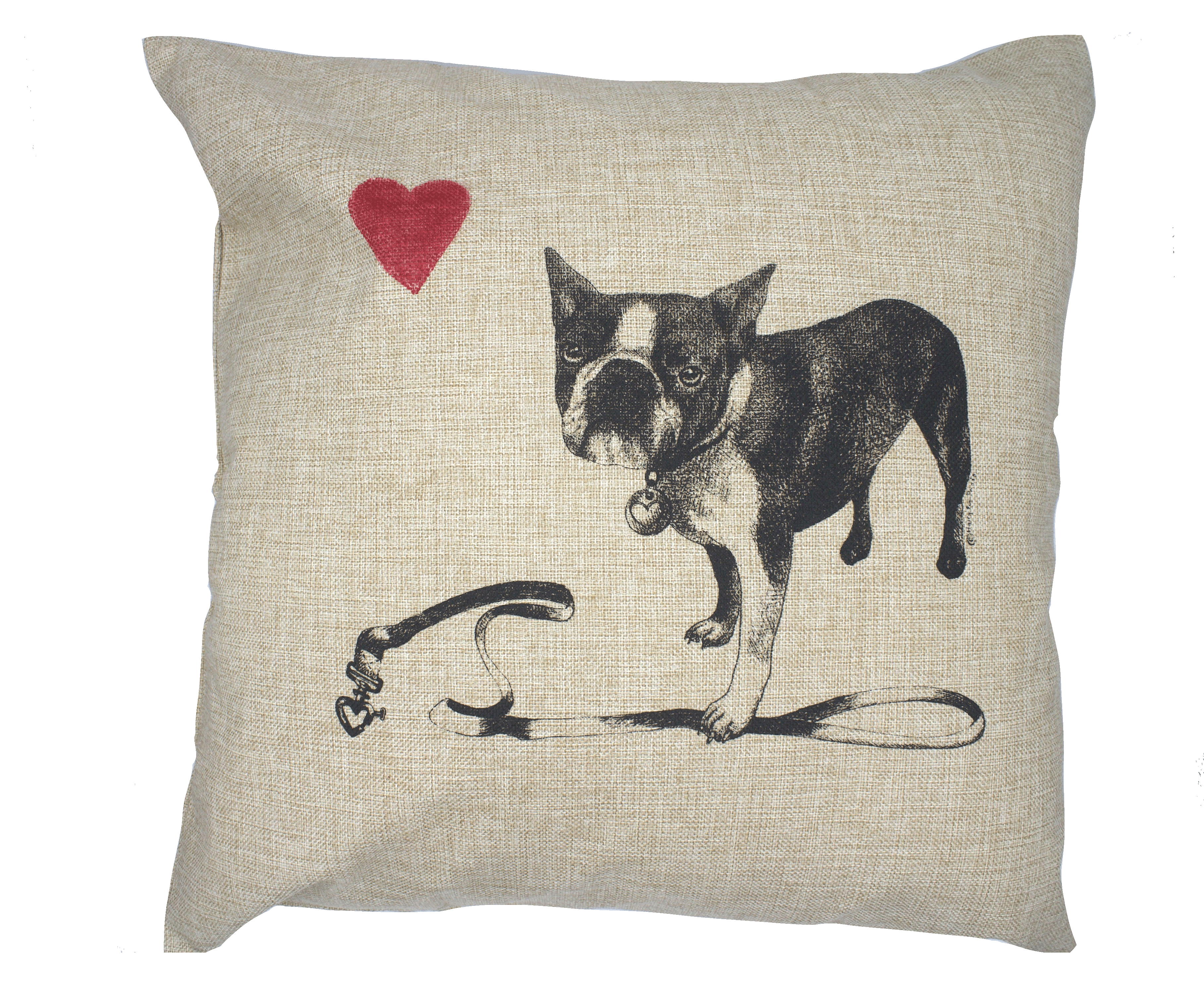 Thumbnail: French Bulldog, 100% Linen Pillow