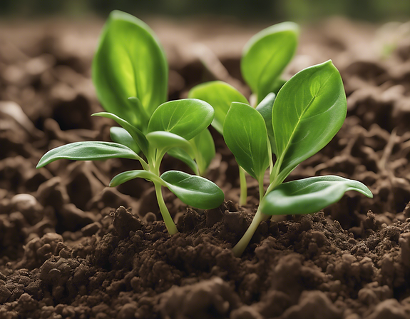 Close-up of vibrant seedlings germinating, showcasing healthy growth under expert horticultural guidance.
