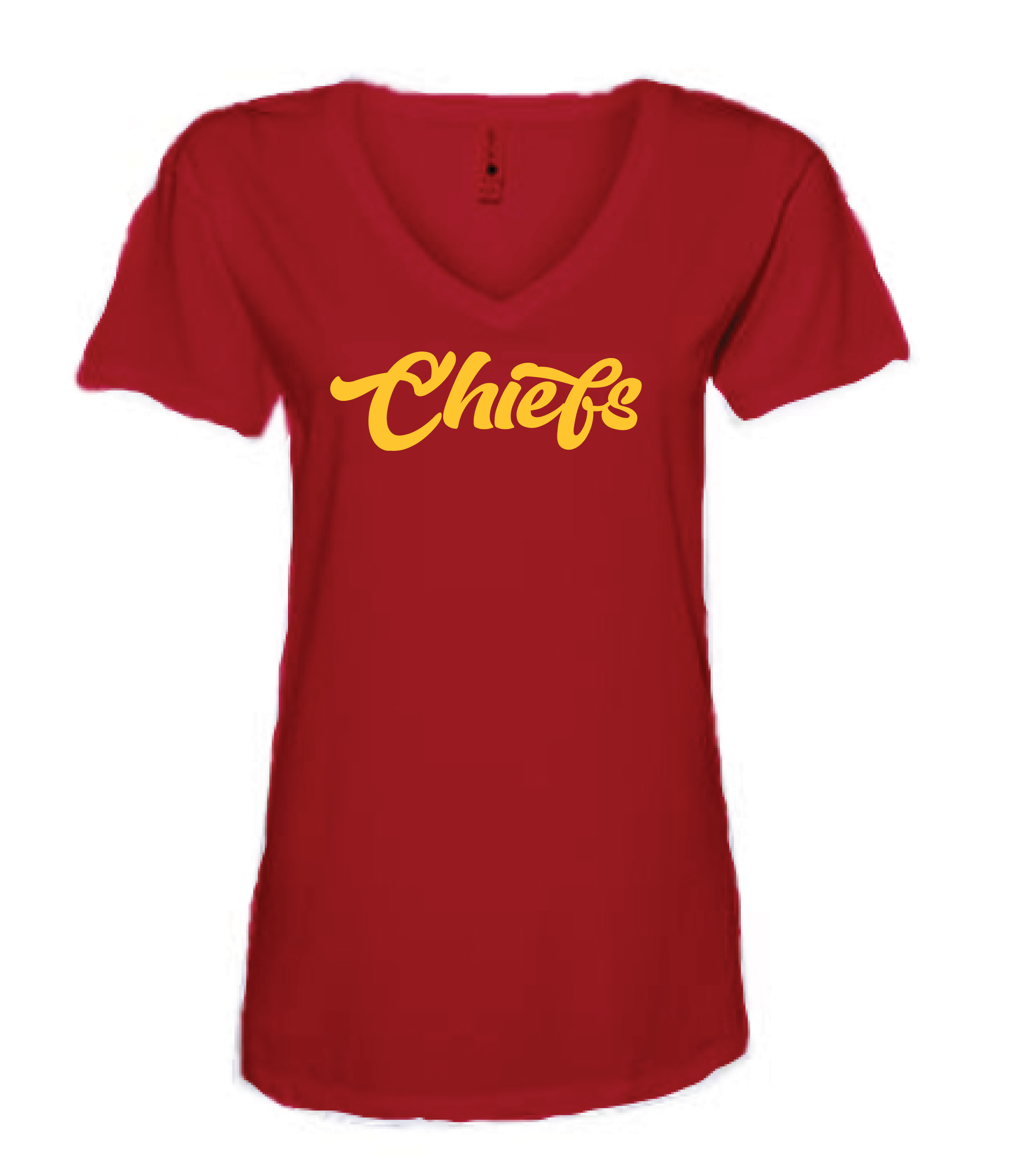 Chiefs Script Women's V-Neck Tee