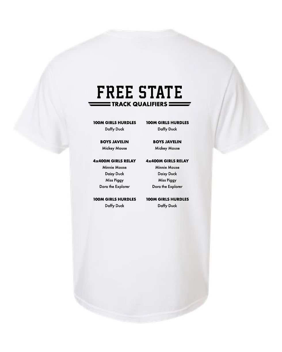 Thumbnail: FSHS Track State Qualifier Comfort Colors Tee