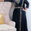 Thumbnail: Pearl embroidery saree style gown