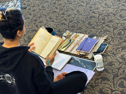 Reading from the book