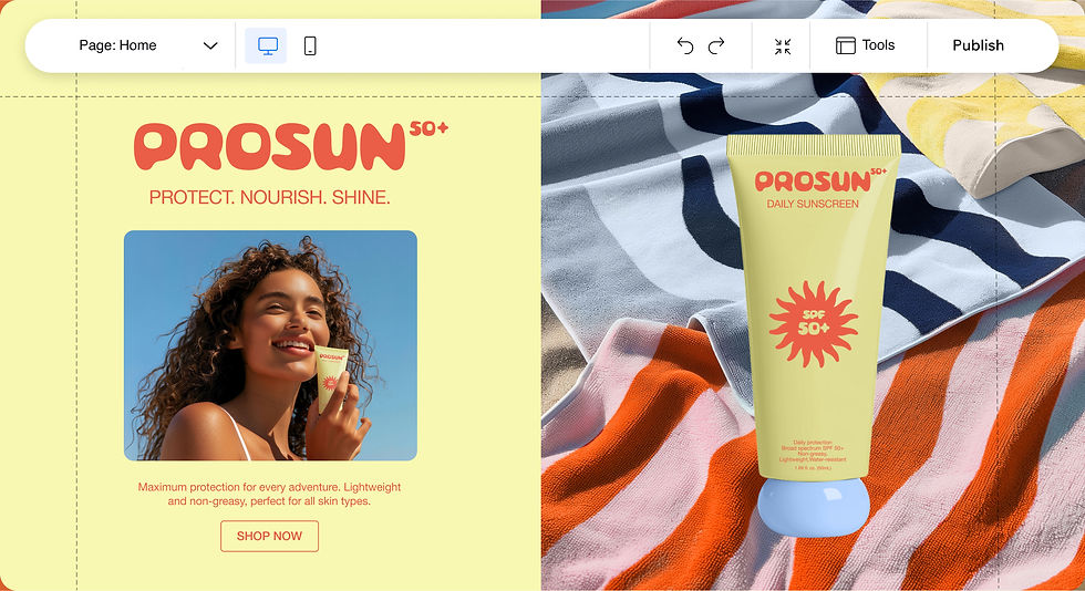 Generating images with Wix AI for website creation.