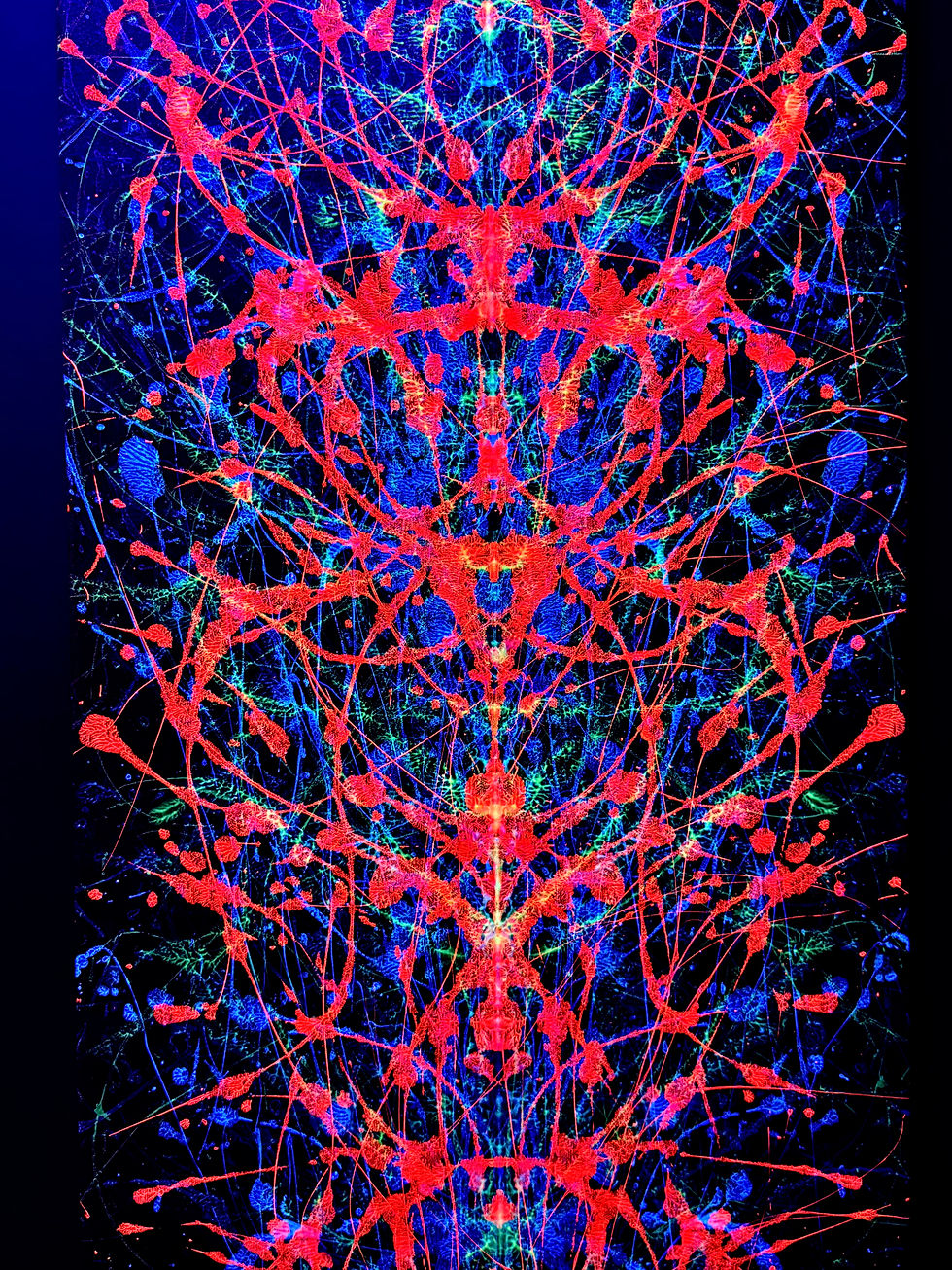 Thumbnail: "LEVITATION" - Fluorescent & Phosphorescent Original Painting (2026)