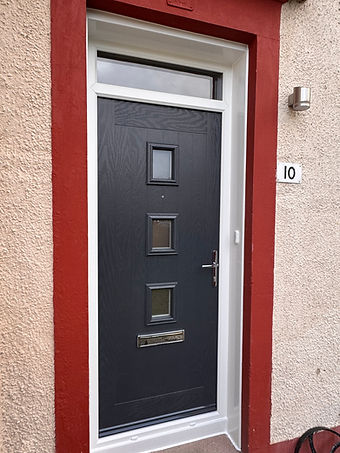 Grey composite door