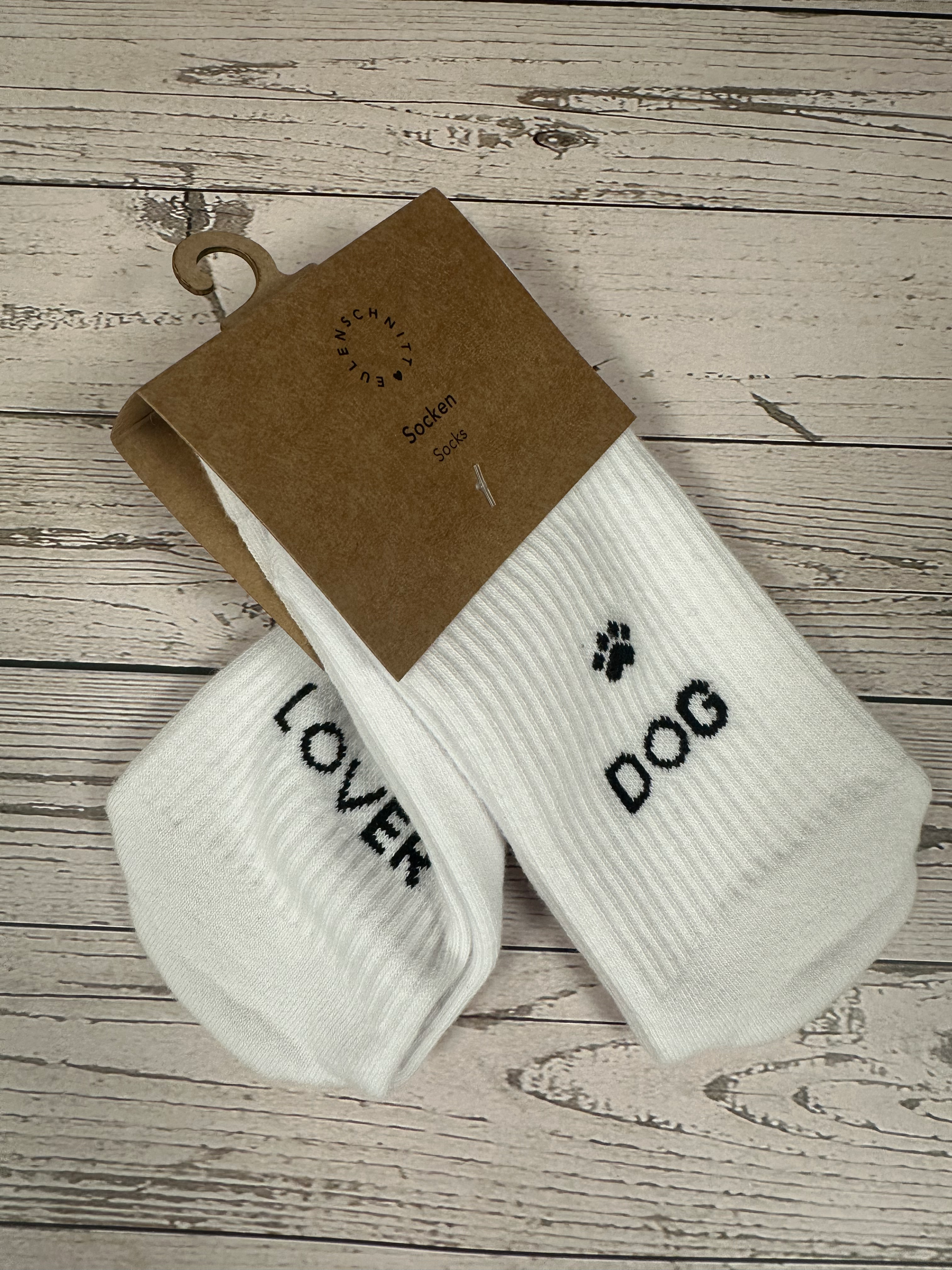 Socken Eulenschnitt 'Dog Lover'