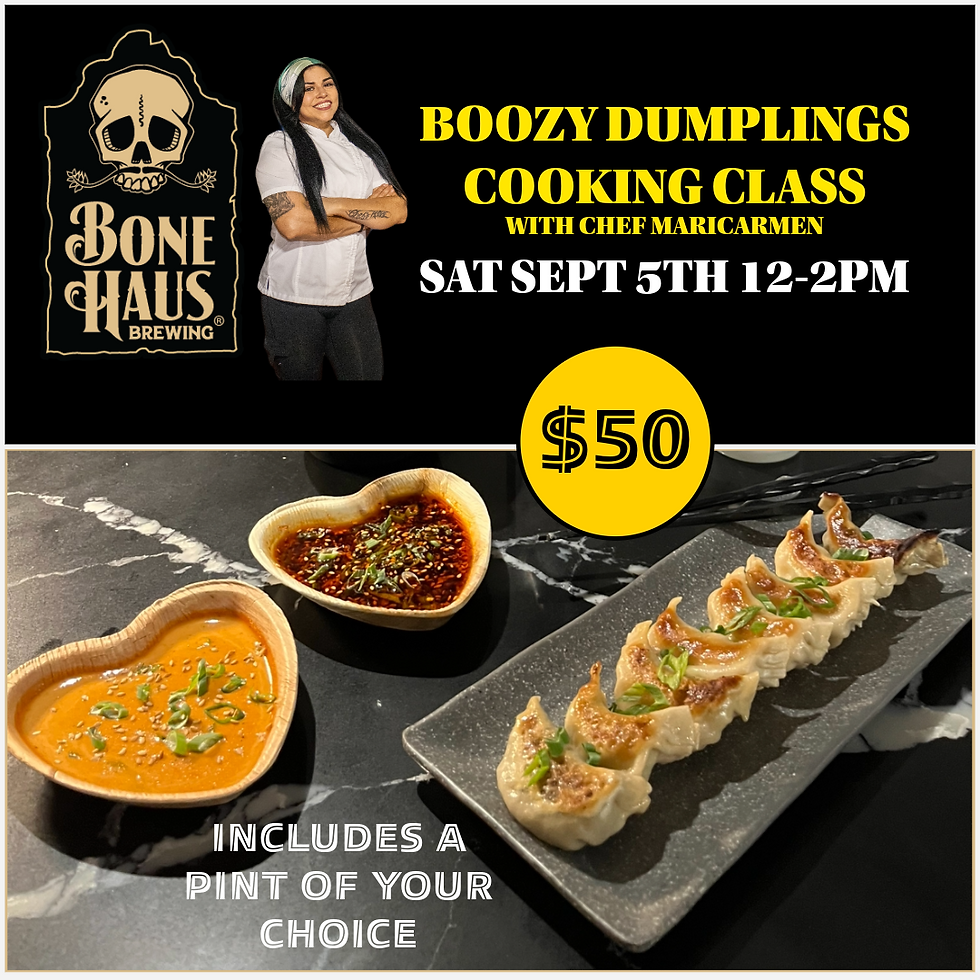 Cooking Class: Boozy Dumplings with Chef Maricarmen