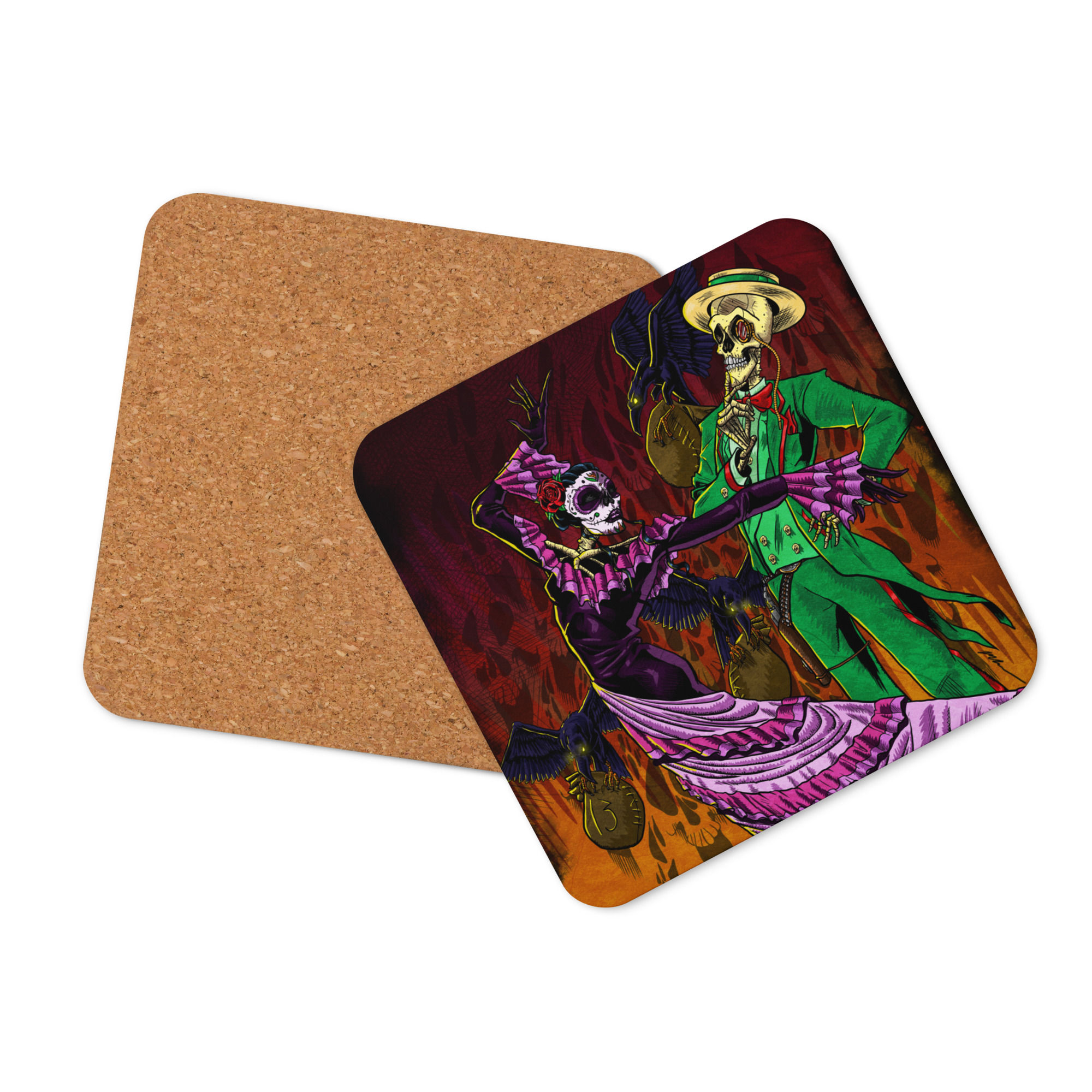 Necrodancer Cork-back Coaster