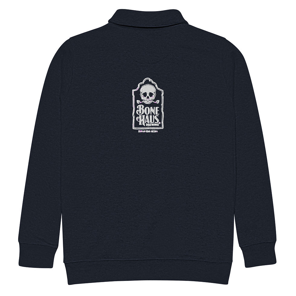 Thumbnail: Unisex Skull & Tombstone Fleece Pullover