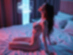 AI girlfriend waiting naked and wet on your bed