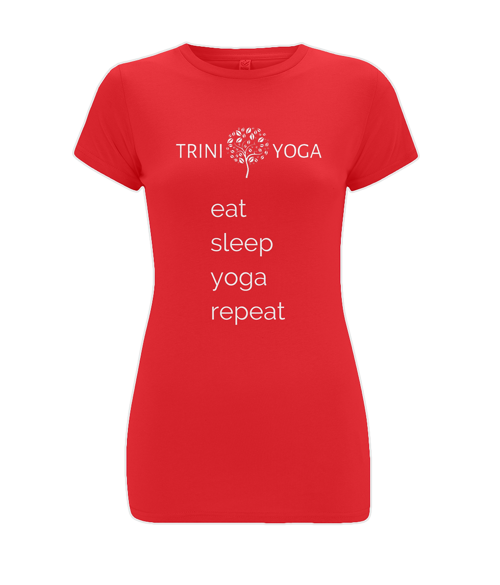 Thumbnail: Eat Sleep Yoga Repeat Ladies T Shirt