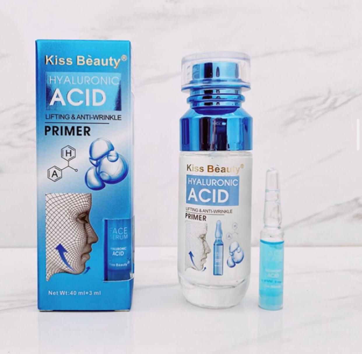 PRIMER + SERUM ACIDO HIALURONICO KISS BEAUTY