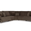 Thumbnail: Top Tier 5-Piece Reclining Sectional - Chocolate