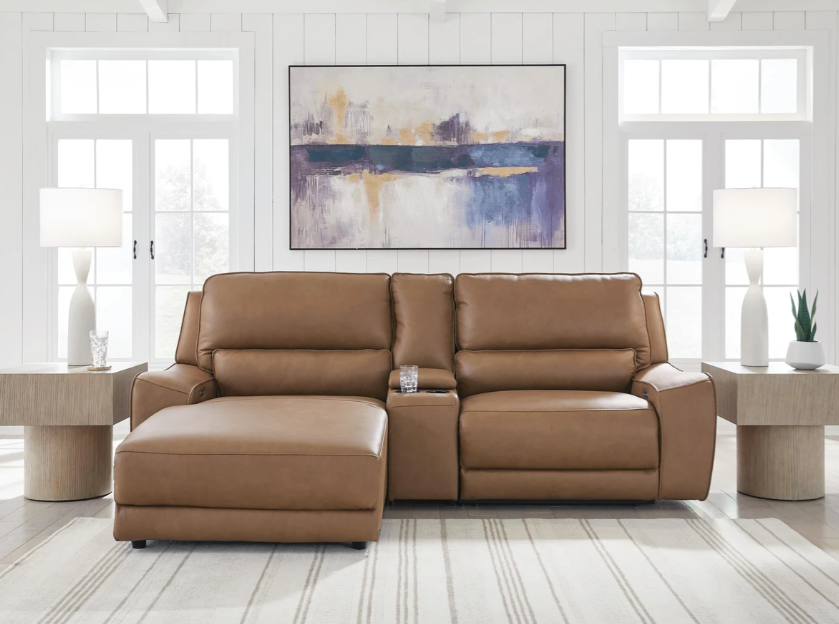 Thumbnail: Silverbrooke DeepWakes 3-Piece Power Reclining Sectional with Chaise