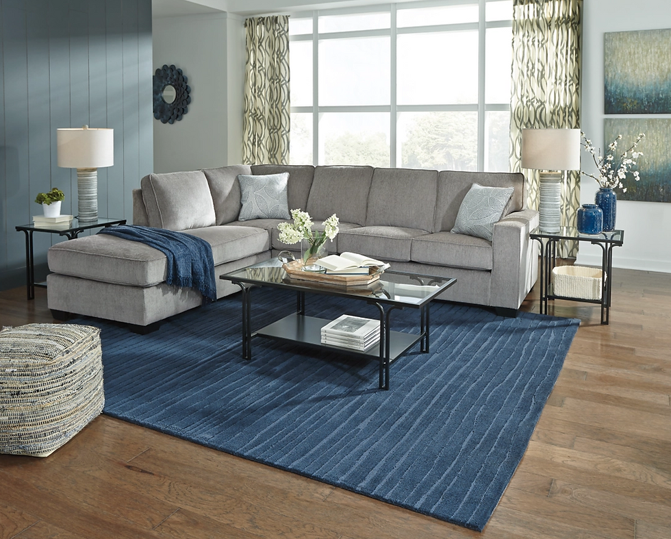 Thumbnail: Altari 2-Piece Sleeper Sectional with Chaise - Alloy