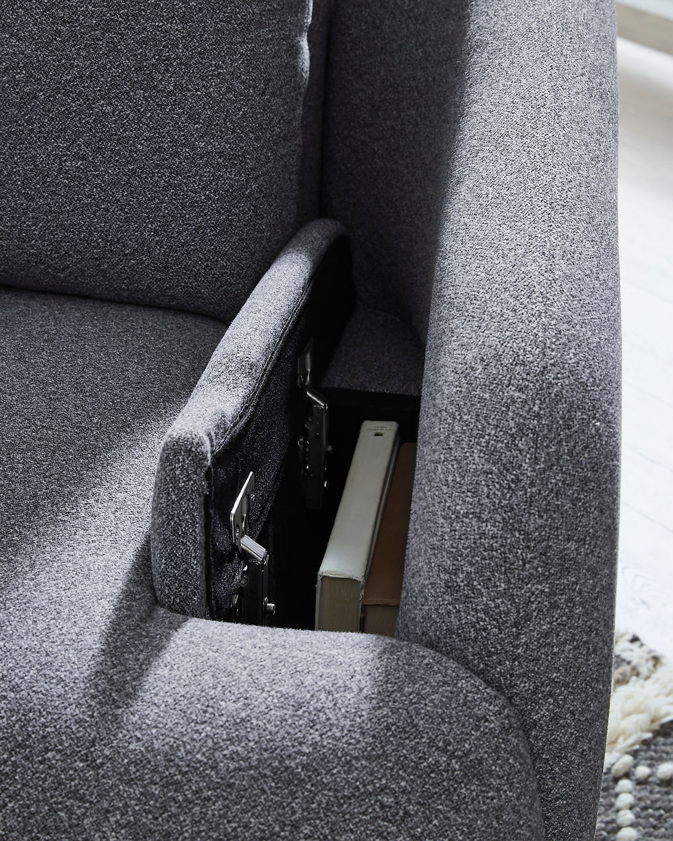 Thumbnail: Alainmont Next-Gen Nuvella Swivel Power Recliner