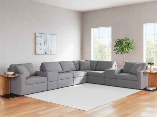 Thumbnail: Modmax 8-Piece Sectional with Storage Consoles