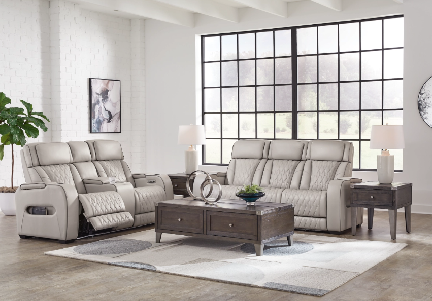 Thumbnail: Boyington Sofa and Loveseat - Gray