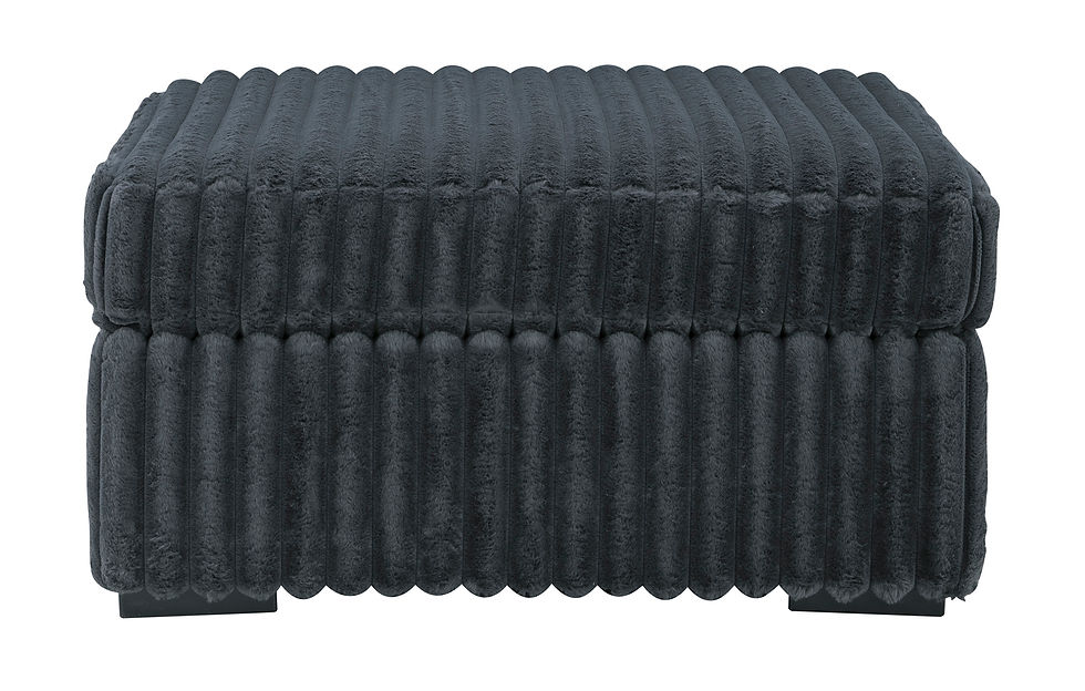 Thumbnail: Midnight-Madness Oversized Accent Ottoman - Gunmetal