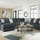 Thumbnail: Midnight-Madness 4-Piece Sectional with Chaise - Gunmetal