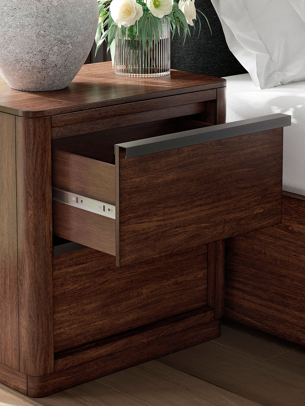 Thumbnail: Dilenno Two Drawer Nightstand