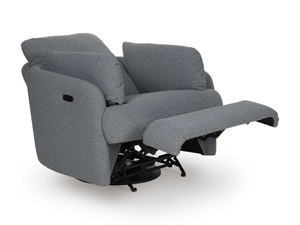 Thumbnail: Alainmont Next-Gen Nuvella Swivel Power Recliner