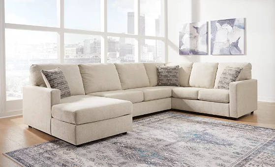 Thumbnail: Edenfield Ivory 3-Piece Sectional with Chaise