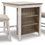 Thumbnail: Town Counter Height Dining Table and 2 Backless Bar Stools Set