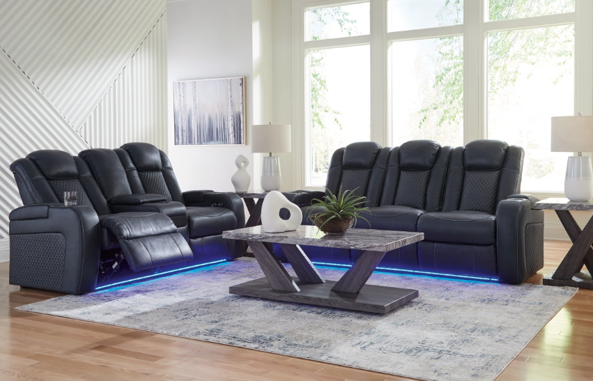 Thumbnail: Fyne-Dyme Sofa and Loveseat -Sapphire