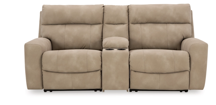 Thumbnail: Next-Gen DuraPella 3-Piece Power Reclining Modular Loveseat with Console