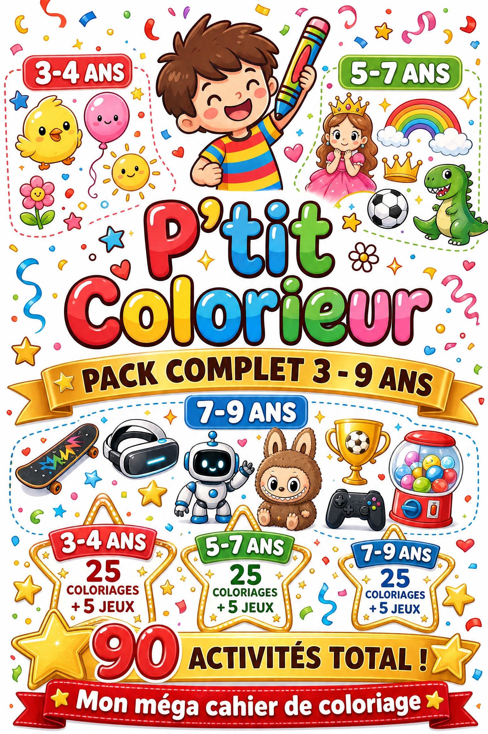 Pack 3 cahiers