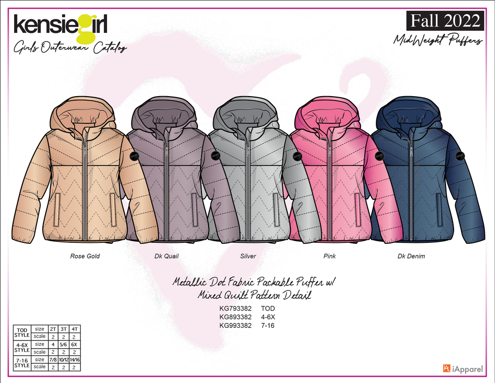 Metallic Dot Puffer