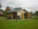 wooden garage shed
