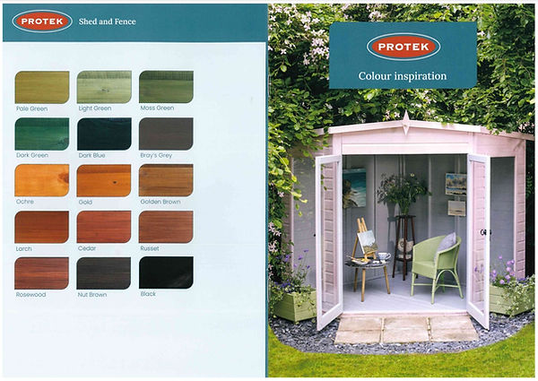 Shed and fence paint colours