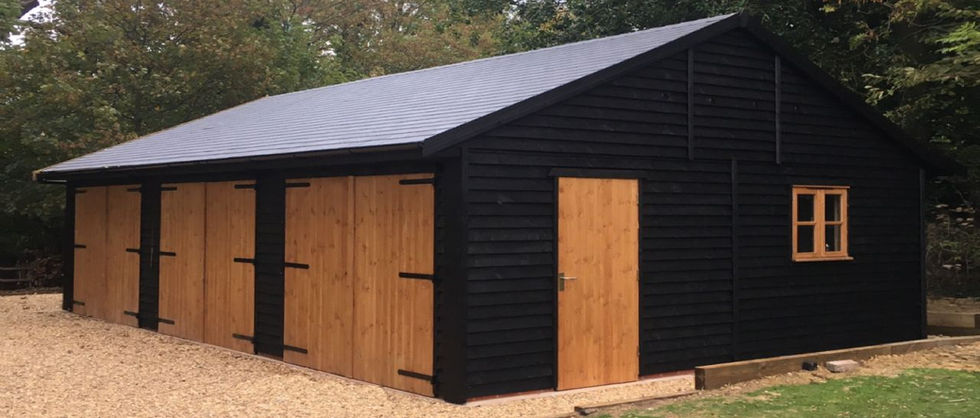 Wooden garage storage unit