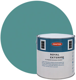 Thumbnail: Exterior greeny blue paint